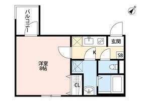 T.A柏市南柏2丁目Ⅱ(1K/3階)の間取り写真