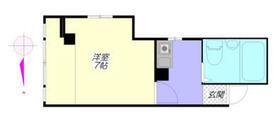 メゾン武蔵小山(1K/2階)の間取り写真