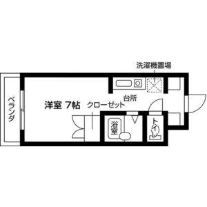 リバーサイド新大阪学生専用・家電付(ワンルーム/9階)の間取り写真
