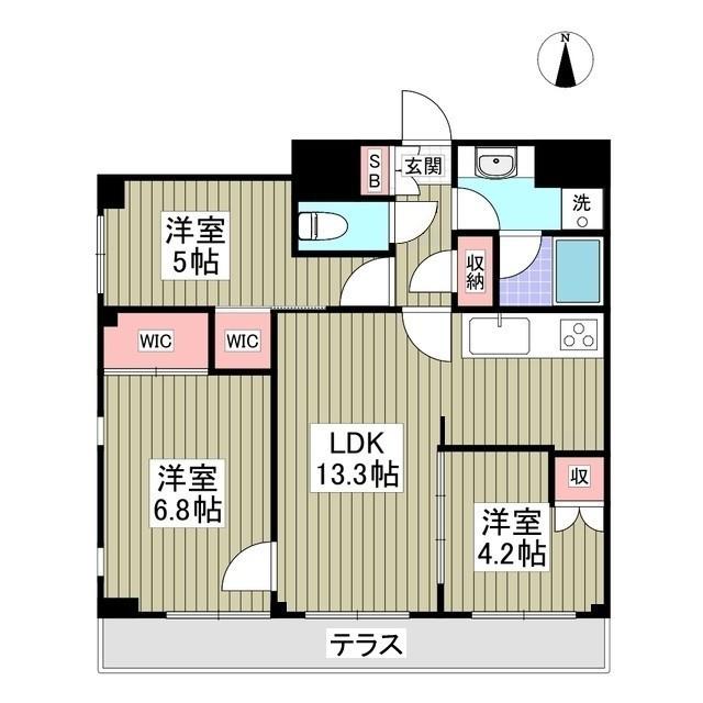 I GARDEN川口(3LDK/1階)の間取り写真