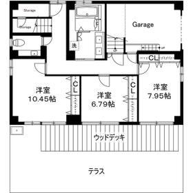 京王電鉄井の頭線 池ノ上駅 徒歩10分 2階建 築55年(4LDK)の間取り写真