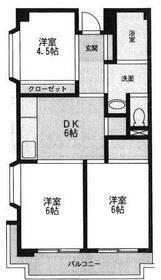 ヴューラー越谷(3DK/3階)の間取り写真