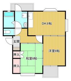 メゾンGP(2DK/1階)の間取り写真