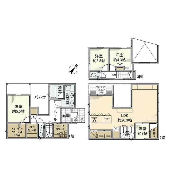 東急大井町線 等々力駅 徒歩14分 3階建 築15年
