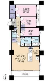 ベイタワー清水(3LDK/11階)の間取り写真