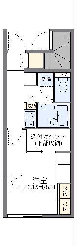 レオパレスアナナス(1K/1階)の間取り写真