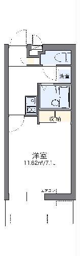 レオパレスエスポワール 天久(1K/1階)の間取り写真