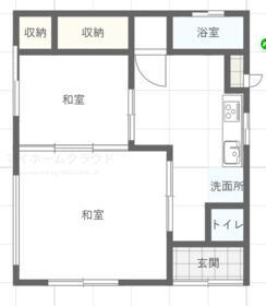 内房線 木更津駅 徒歩9分 1階建 築58年(3DK)の間取り写真