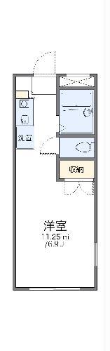 レオパレスシャルマン北越谷Ⅱ(1K/2階)の間取り写真
