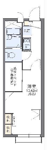 レオパレスエスポワールさくら(1K/2階)の間取り写真
