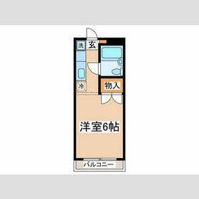 ミルローゼ(ワンルーム/3階)の間取り写真