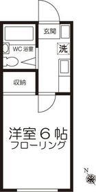 グリーンヒル西村(1K/1階)の間取り写真