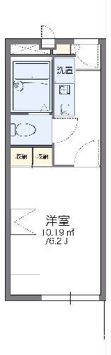 レオパレスヴァン2(1K/1階)の間取り写真