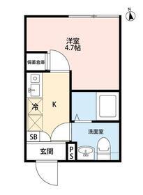 CIEL KAMIKITAZAWA(1K/3階)の間取り写真