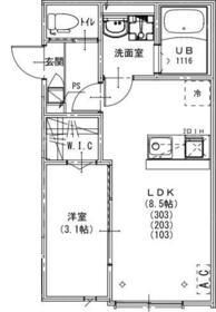 KEIAI RESIDENCE 東浦和(1LDK/3階)の間取り写真