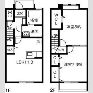 Espero　A(2LDK)の間取り写真