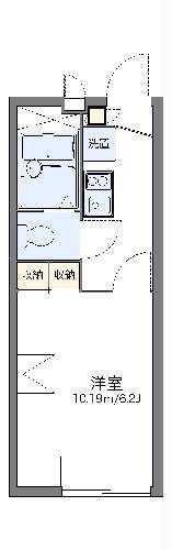 レオパレスルミエール(1K/2階)の間取り写真