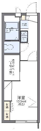 レオパレスぐみ沢(1K/1階)の間取り写真