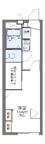 レオパレス88(1K/2階)の間取り写真