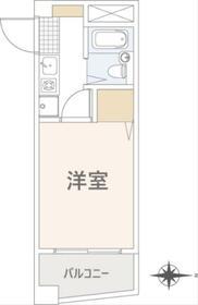 M-STAGE・I(1K/3階)の間取り写真