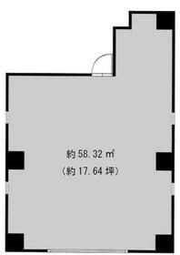COCOON花畑(ワンルーム/1階)の間取り写真