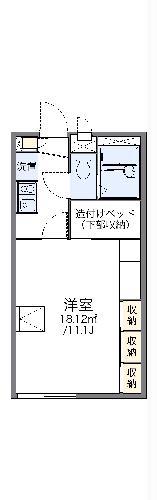 レオパレスクレール(1K/2階)の間取り写真