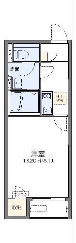 レオネクスト国府宮(1K/1階)の間取り写真