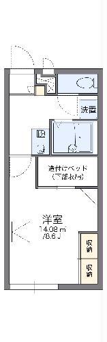 レオパレスOYAMA(1K/2階)の間取り写真