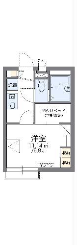 レオパレスドミールⅣ(1K/1階)の間取り写真
