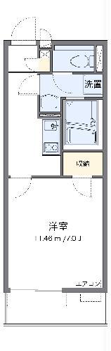 クレイノ北条(1K/1階)の間取り写真