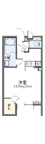 レオネクスト北鴻巣(1K/3階)の間取り写真