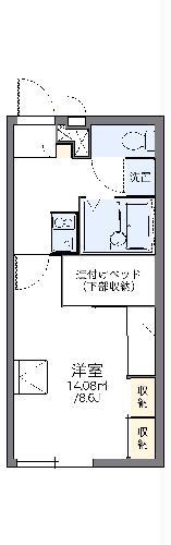 レオパレスカノープス(1K/2階)の間取り写真