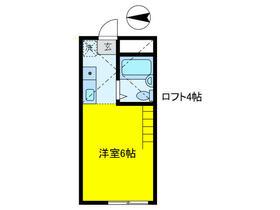 エジャンスTK(ワンルーム/1階)の間取り写真