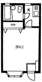 セラシティーイースト(ワンルーム/1階)の間取り写真