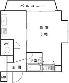 ハーブハイム3(1K/5階)の間取り写真