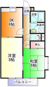 第2ニューライフ金子(2DK/2階)の間取り写真