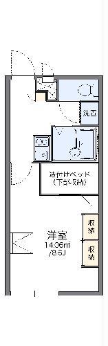 レオパレス新宮(1K/2階)の間取り写真