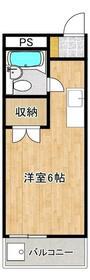 BCASA福生ⅡRE-BORN(1K/1階)の間取り写真