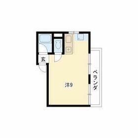 メゾン三越(ワンルーム/3階)の間取り写真