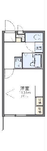 レオパレスマリオン(1K/2階)の間取り写真