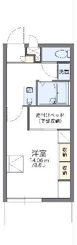 レオパレスサンパティーク(1K/2階)の間取り写真