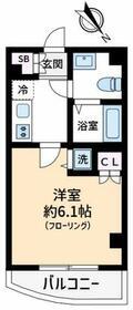 エクセリア渋谷富ヶ谷(1K/5階)の間取り写真