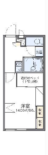レオパレストレド(1K/1階)の間取り写真