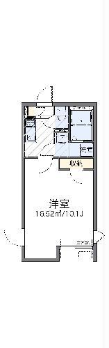 レオネクスト錦秋Ⅲ(1K/2階)の間取り写真