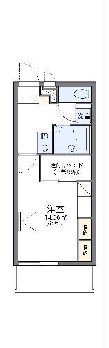 レオパレスノーブル(1K/1階)の間取り写真