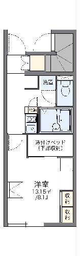 レオパレス大垣Ⅲ(1K/1階)の間取り写真