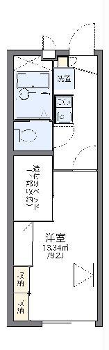 レオパレスMINEⅡ(1K/1階)の間取り写真