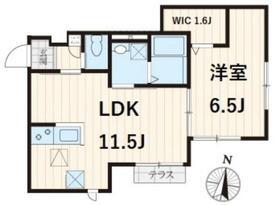 エクセラン ヴォル(1LDK/1階)の間取り写真