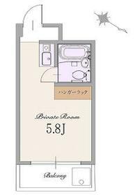 小金井ハイツ(ワンルーム/4階)の間取り写真