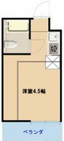 レーヴ国分寺(ワンルーム/1階)の間取り写真